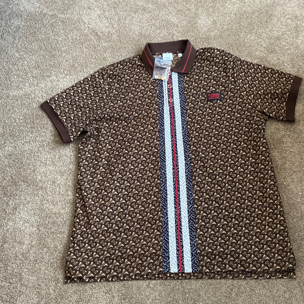 Burberry Men’s Polo TB monogram